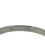 Antique 1920s Belais Solid 18kt White Gold 2.5mm Thin Band Ring Size 8.5