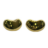 Vintage Tiffany & Co Elsa Peretti Solid 18kt Yellow Gold 21mm Kidney Bean Design Cufflinks