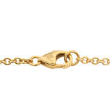 Cartier Solid 18kt Yellow Gold LOVE Interlocking Rings 7" Chain Bracelet