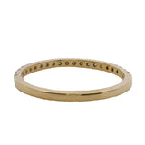 14kt Yellow Gold and CZ Cubic Zirconia Half-Eternity Stackable Band Ring Size 6.5