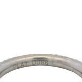 Solid 900 Platinum and Diamond Pave 2.6mm Wedding Eternity Ring Size 4.75