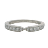 Chaumet Solid 950 Platinum and G VS 0.38ctw Diamond Half-Eternity Triomphe de Chaumet Band Ring Size