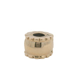 Pandora Retired Solid 14kt Yellow Gold Beveled Spacer Clip Charm