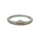 Retired Disney 14kt White Gold 0.20ctw Diamond Princess Tiara Crown Ring Size 7