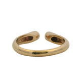 Vintage Solid 14kt Yellow Gold and 0.12ctw Diamonds Wrap Horseshoe Ring Size 7.5