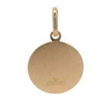 Vintage Italian Solid 18kt Yellow Gold Round Aries Ram Dangle Charm