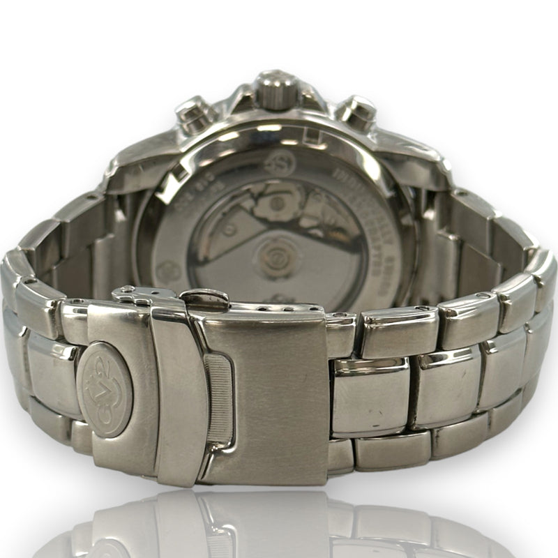 Gervil Gv2 4700 44mm Stainless Steel Chrono Black Dial Limited Edition Watch