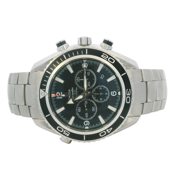Omega Seamster Planet Ocean 600m 22105000 44.5mm Chronograph Steel Watch