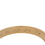 Vintage 1939 Solid 14kt Yellow Gold Stackable Wedding Band Ring Size 13.5