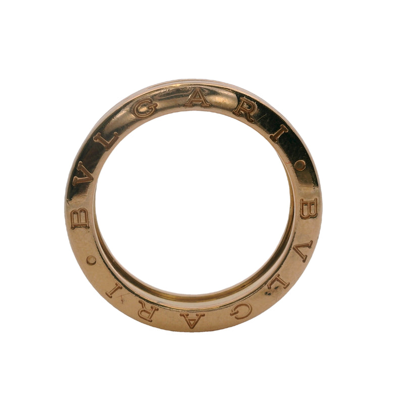 Bulgari Bvlgari Solid 18kt Yellow Gold B.zero1 Ring Size 9.5 61 Made in Italy