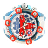 Invicta Marvel Captain America 26763 56mm Stainless Steel Quartz Chronograph Watch