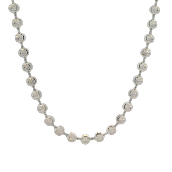 GUCCI 925 Sterling Silver Boule Chain 17" Necklace XXL with Toggle Clasp Made In Italy