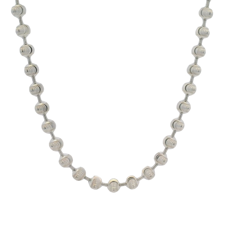 GUCCI 925 Sterling Silver Boule Chain 17" Necklace XXL with Toggle Clasp Made In Italy