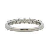 Tiffany & Co Tiffany Forever Solid 950 Platinum Half-Circle of Diamonds 3mm Ring Size 6