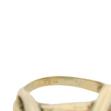 Vintage Solid 14kt Yellow Gold 17g Unique Grasshopper Insect Bug Ring With Diamond Eyes Size 8
