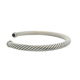 David Yurman 925 Sterling Silver Classic Cable Amethyst and Diamond Cuff Bracelet 7"