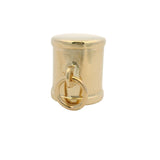 Vintage Italian Solid 14kt Yellow Gold 1" Long Whistle Charm