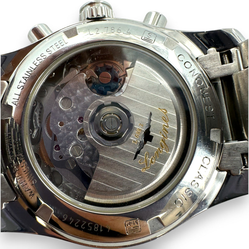 Longines Conquest Classic L2.786.4 41mm Chronograph Steel Watch