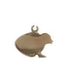 Solid 14kt Yellow Gold Cute Hatching Egg Chick Charm Pendant