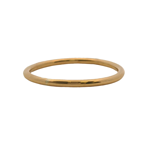 Solid 18kt Yellow Gold Classic Thin 1.5mm Wedding Stackable Comfort Band Ring
