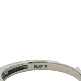 Solid Platinum and Princess Cut Diamond Channel Set Half-Eternity Wedding Band Ring Size 6.25