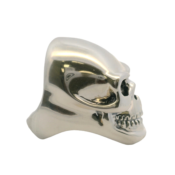 Large Solid 925 Sterling Silver 25.5g Skull Ring Made In Mexico Size 9
