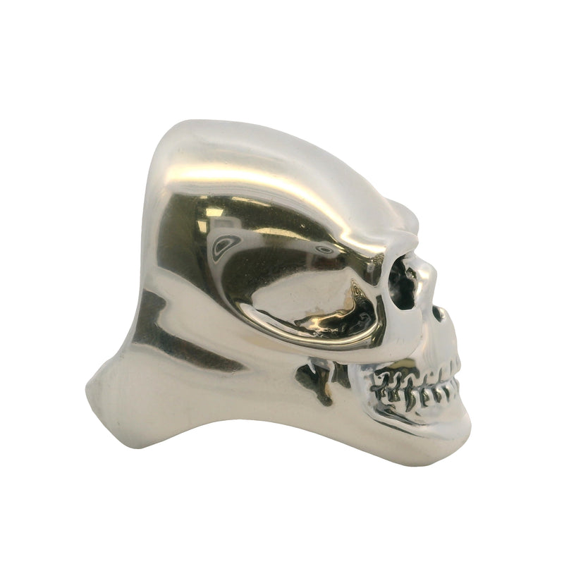 Large Solid 925 Sterling Silver 25.5g Skull Ring Made In Mexico Size 9