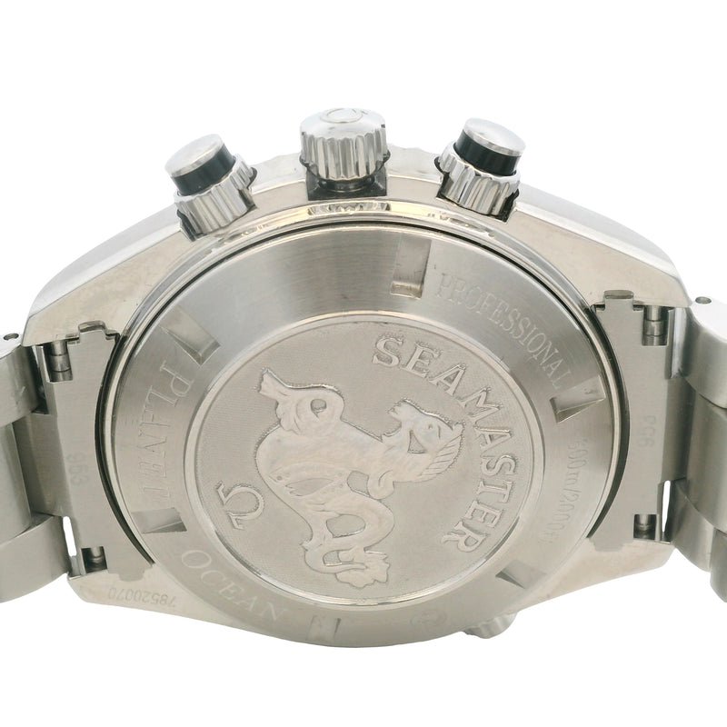 Omega Seamster Planet Ocean 600m 22105000 44.5mm Chronograph Steel Watch