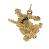 Vintage Solid 14kt Yellow Gold NY San Fran Giants Baseball Team Mascot Charm