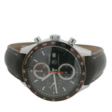 Tag Heuer Carrera CV2013-0 41mm Brown Dial Chrono Steel Leather Automatic Watch