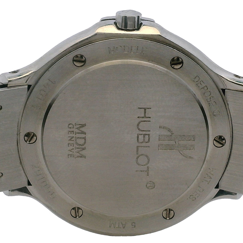 Hublot Classic MDM Diamond Blue Dial Stainless Steel 28mm 1401.1 Watch