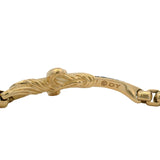 David Yurman 18kt Yellow Gold 0.40ctw Cognac Diamond Waves Dagger 7.5" Bracelet