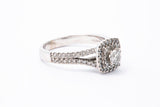 Zales Celebration Diamond Engagement Ring 14k 585 White Gold 0.65ctw Size 7.5