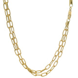 Vintage Solid 18kt Yellow Gold Multi-Chain Adjustable Coral Pendant Tassel 20.5" Textured Necklace
