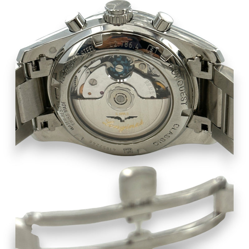 Longines Conquest Classic L2.786.4 41mm Chronograph Steel Watch