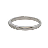 Harriet Kelsall 14kt White Gold and Diamond Half-Eternity Wedding Band Ring Size 6.75