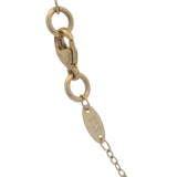 Zoe B Solid 14kt Yellow Gold Amethyst, Garnet, and CZ Drop Station Necklace 17.5"