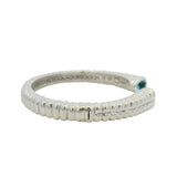 Rare John Hardy 925 Sterling Silver Batu Bedeg Topaz Heart Cuff Bracelet 6.5"