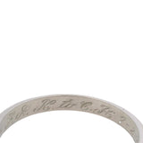 Antique 1927 Solid Platinum Etched Beveled Edge Wedding Stackable Band Size 7.5