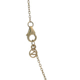 Mejuri Solid 14kt Yellow Gold Large Pavé Diamond Circle Cluster Station Pendant Necklace 18"