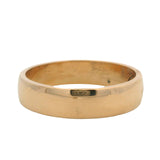 Antique Edwardian 1903 Solid 18kt Yellow Gold 4.5mm Wide Stackable Band Size 6.5