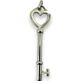 Tiffany & Co Tiffany Keys Collection Heart Key in 925 Sterling Silver Pendant Charm