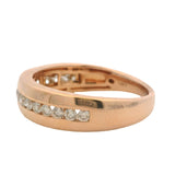 Le Vian Solid 14kt Rose Gold and Channel Set 0.50ctw Diamond Wedding Band Size 9