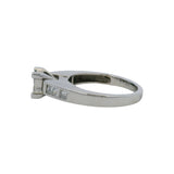 14kt White Gold 10 Princess Cut 0.82ctw Diamond Cluster Engagement Ring Size 7