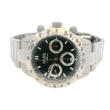 Gevril New Amsterdam 44607 40mm Stainless Steel Black Dial Chronograph Watch Box Paper