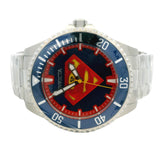 RARE Invicta DC 26896 47mm Blue Superman Logo Dial Stainless Steel Auto Watch