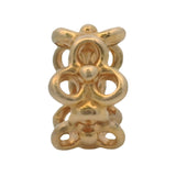 Pandora Rare Retired 14kt Yellow Gold Trinity Flower Floral Bracelet Charm (1)
