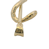 Vintage Solid 14kt Gold Medical Staff Snake Rod of Asclepius Charm Pendant