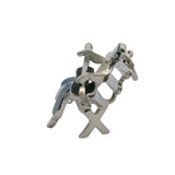Vintage 925 Sterling Silver and Colored Enamel Guitar Player Musician Charm