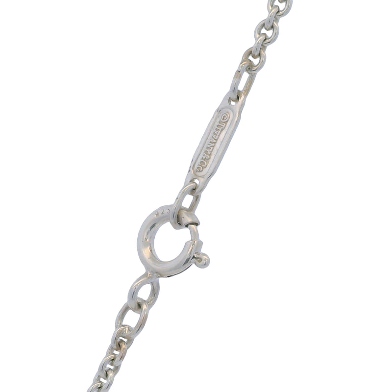 Tiffany & Co 1837 Collection 925 Sterling Silver Large 1.7" Circle Pendant with 18" Chain Made In Italy